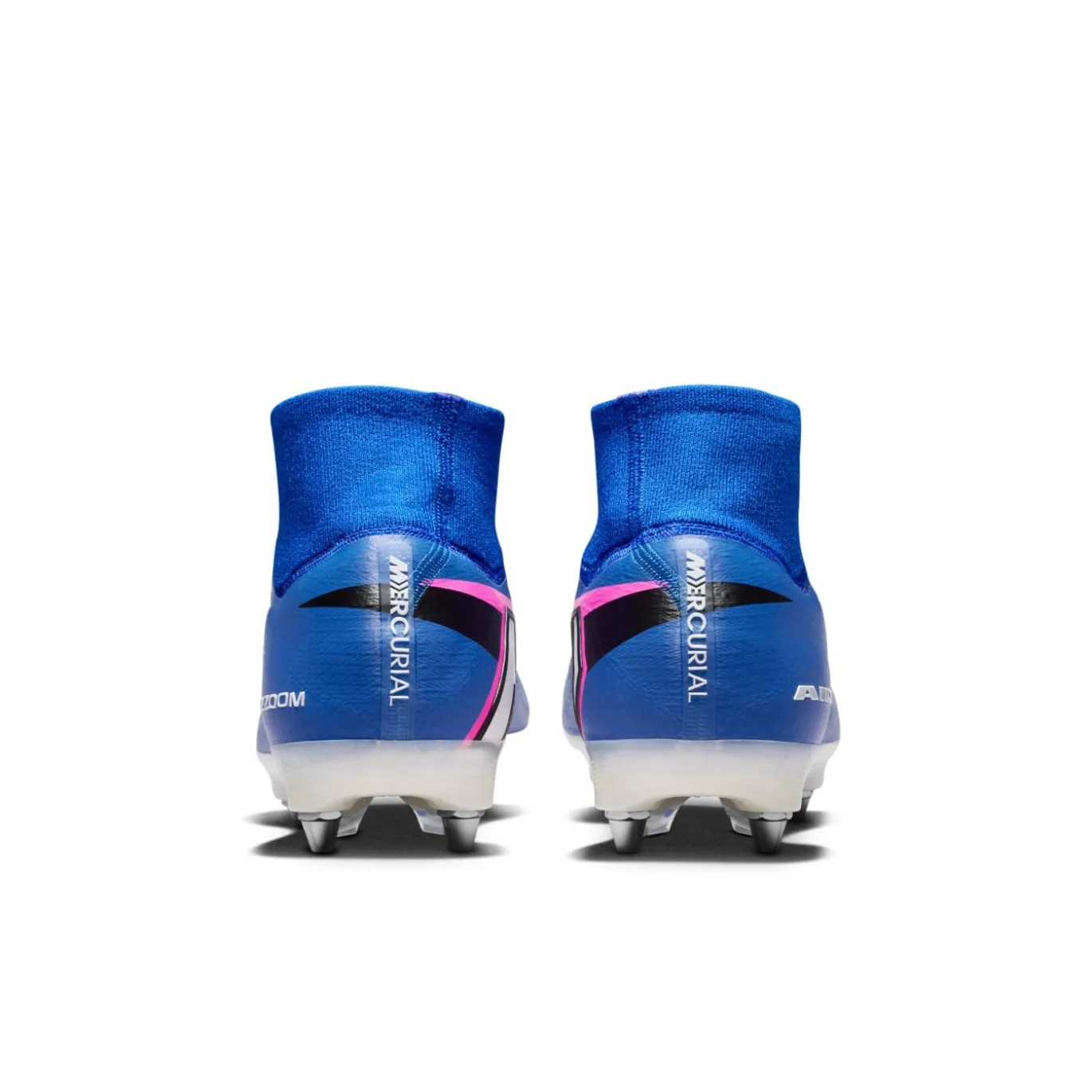 Nike Zoom Mercurial Superfly 10 Elite IJzeren-Nop Voetbalschoenen (SG) Pro Player Blauw Wit Felroze