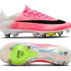 Nike Zoom Mercurial Superfly 11 Elite IJzeren-Nop Voetbalschoenen (SG) Felroze Wit Zwart