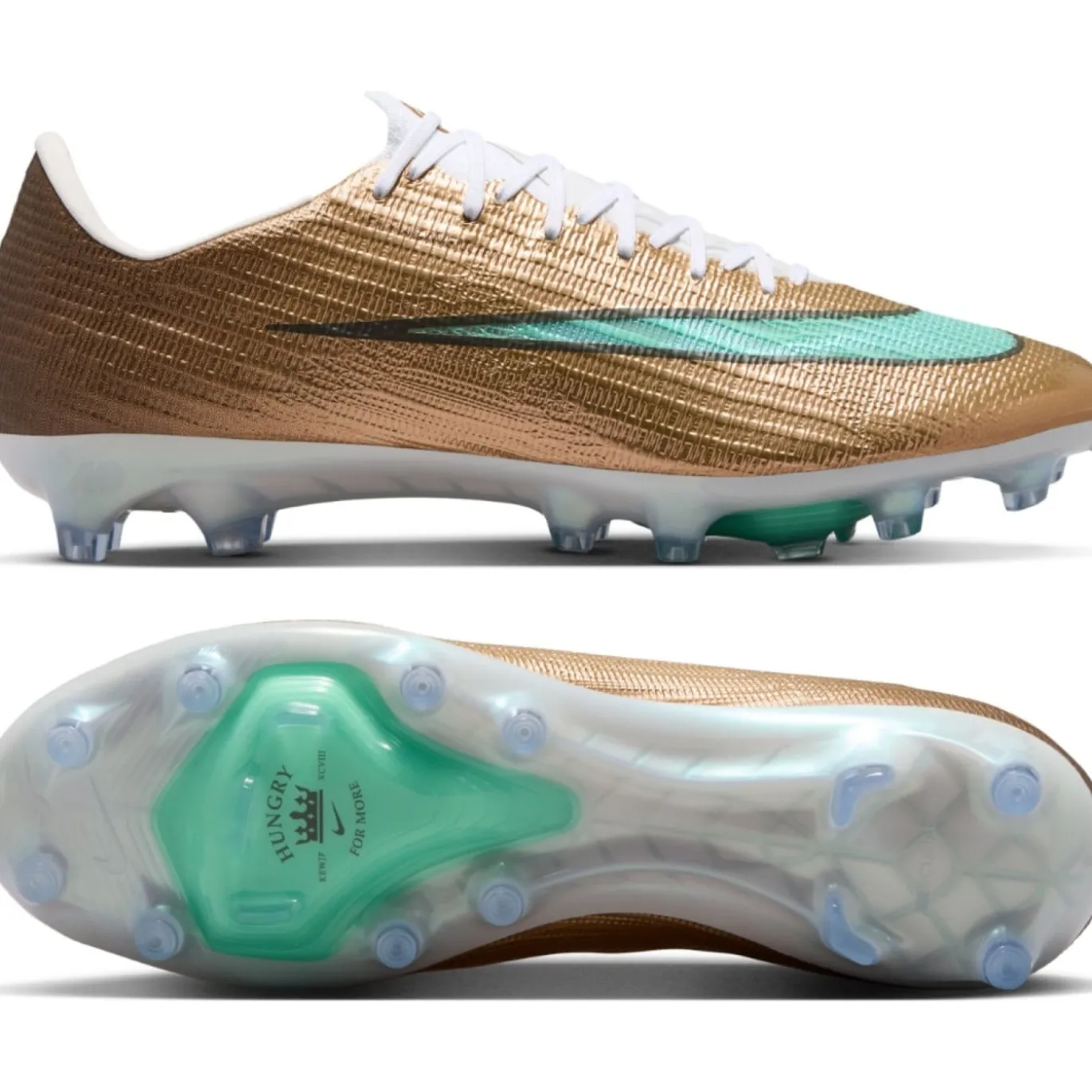 Nike Zoom Mercurial Superfly 11 Mbappé Elite Kunstgras Voetbalschoenen (AG) Goud Groen Wit