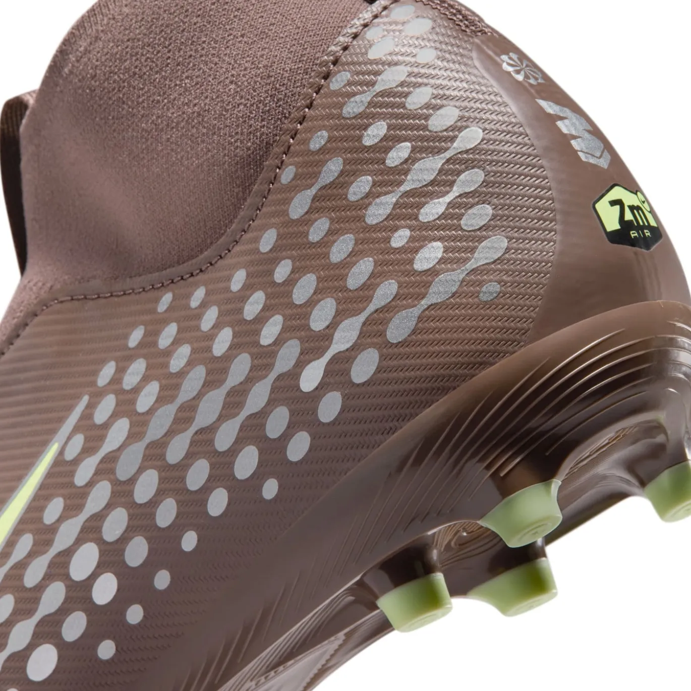 Nike Zoom Mercurial Superfly 10 Mbappé Academy Gras / Kunstgras Voetbalschoenen (MG) Kids Bruin Neongeel Zilver