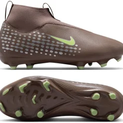 Nike Zoom Mercurial Superfly 10 Mbappé Academy Gras / Kunstgras Voetbalschoenen (MG) Kids Bruin Neongeel Zilver