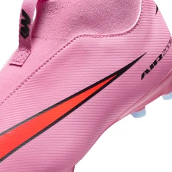 Nike Zoom Mercurial Superfly 10 Academy Gras / Kunstgras Voetbalschoenen (MG) Kids Roze Felrood Lichtblauw