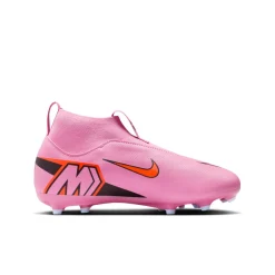 Nike Zoom Mercurial Superfly 10 Academy Gras / Kunstgras Voetbalschoenen (MG) Kids Roze Felrood Lichtblauw