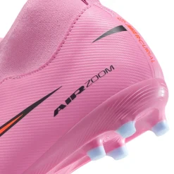Nike Zoom Mercurial Superfly 10 Academy Gras / Kunstgras Voetbalschoenen (MG) Kids Roze Felrood Lichtblauw