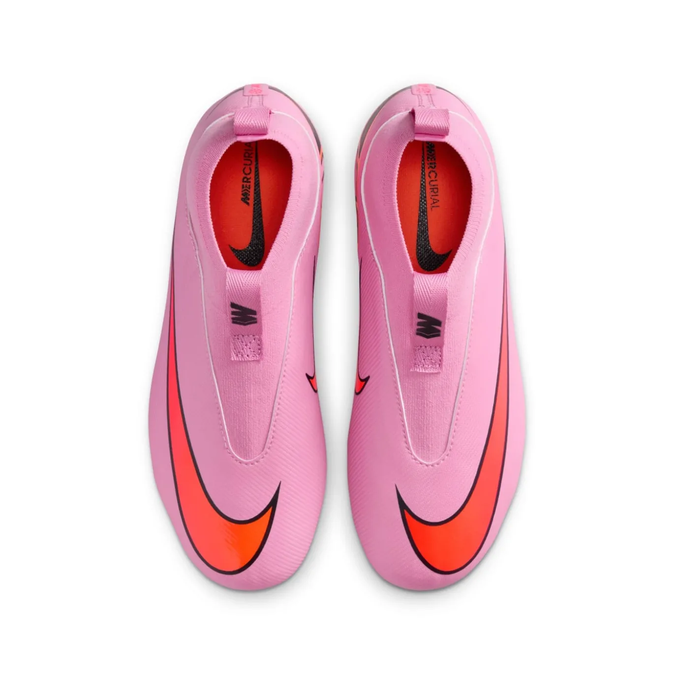 Nike Zoom Mercurial Superfly 10 Academy Gras / Kunstgras Voetbalschoenen (MG) Kids Roze Felrood Lichtblauw