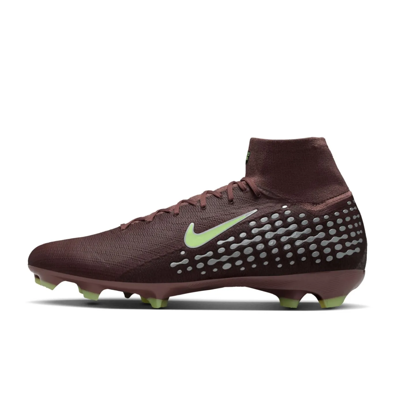 Nike Zoom Mercurial Superfly 10 Mbappé Pro Gras Voetbalschoenen (FG) Bruin Neongeel Zilver