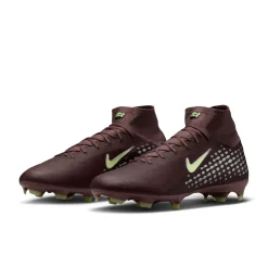 Nike Zoom Mercurial Superfly 10 Mbappé Pro Gras Voetbalschoenen (FG) Bruin Neongeel Zilver