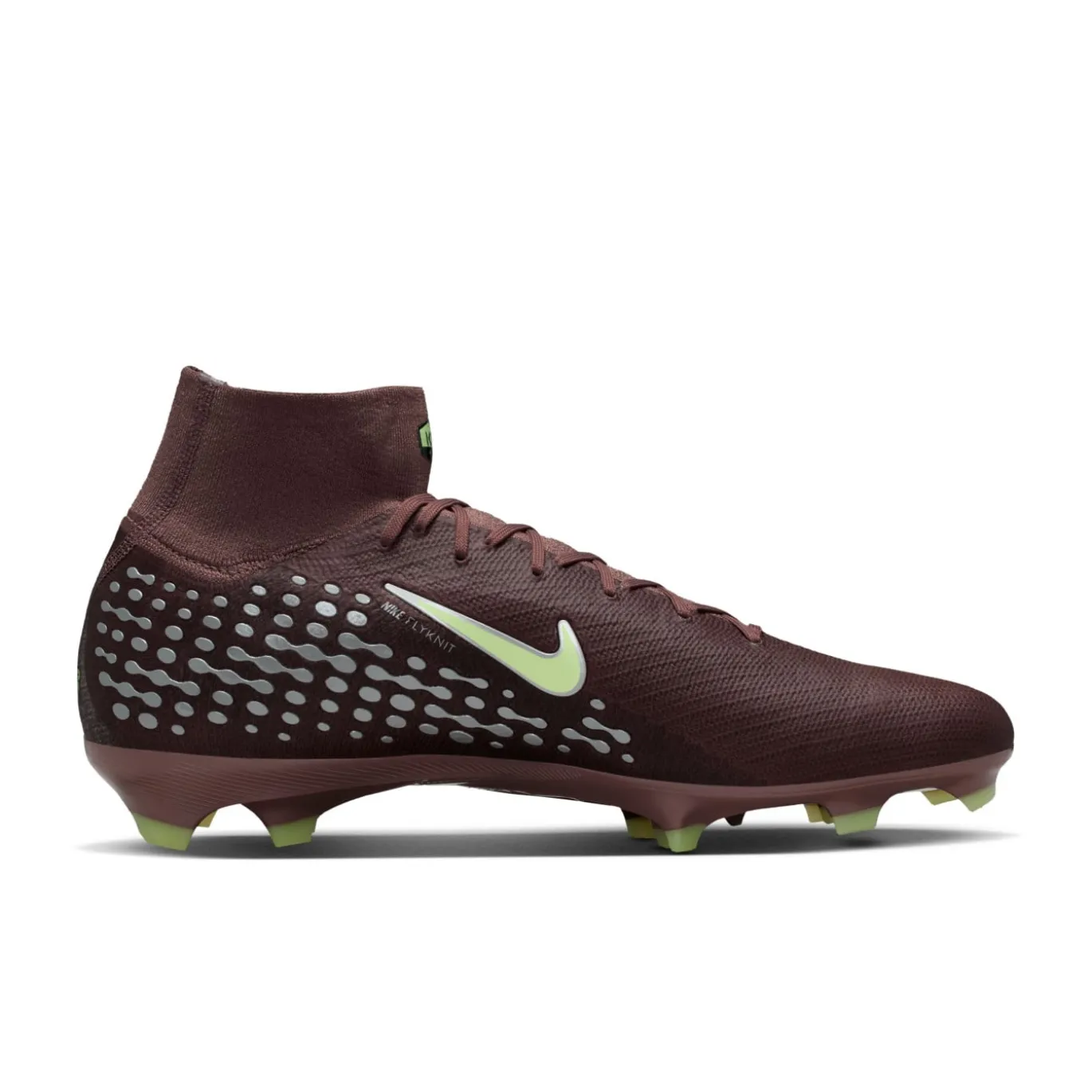 Nike Zoom Mercurial Superfly 10 Mbappé Pro Gras Voetbalschoenen (FG) Bruin Neongeel Zilver