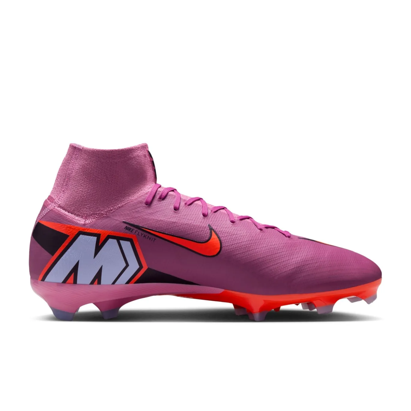 Nike Zoom Mercurial Superfly 10 Pro Gras Voetbalschoenen (FG) Roze Felrood Lichtblauw