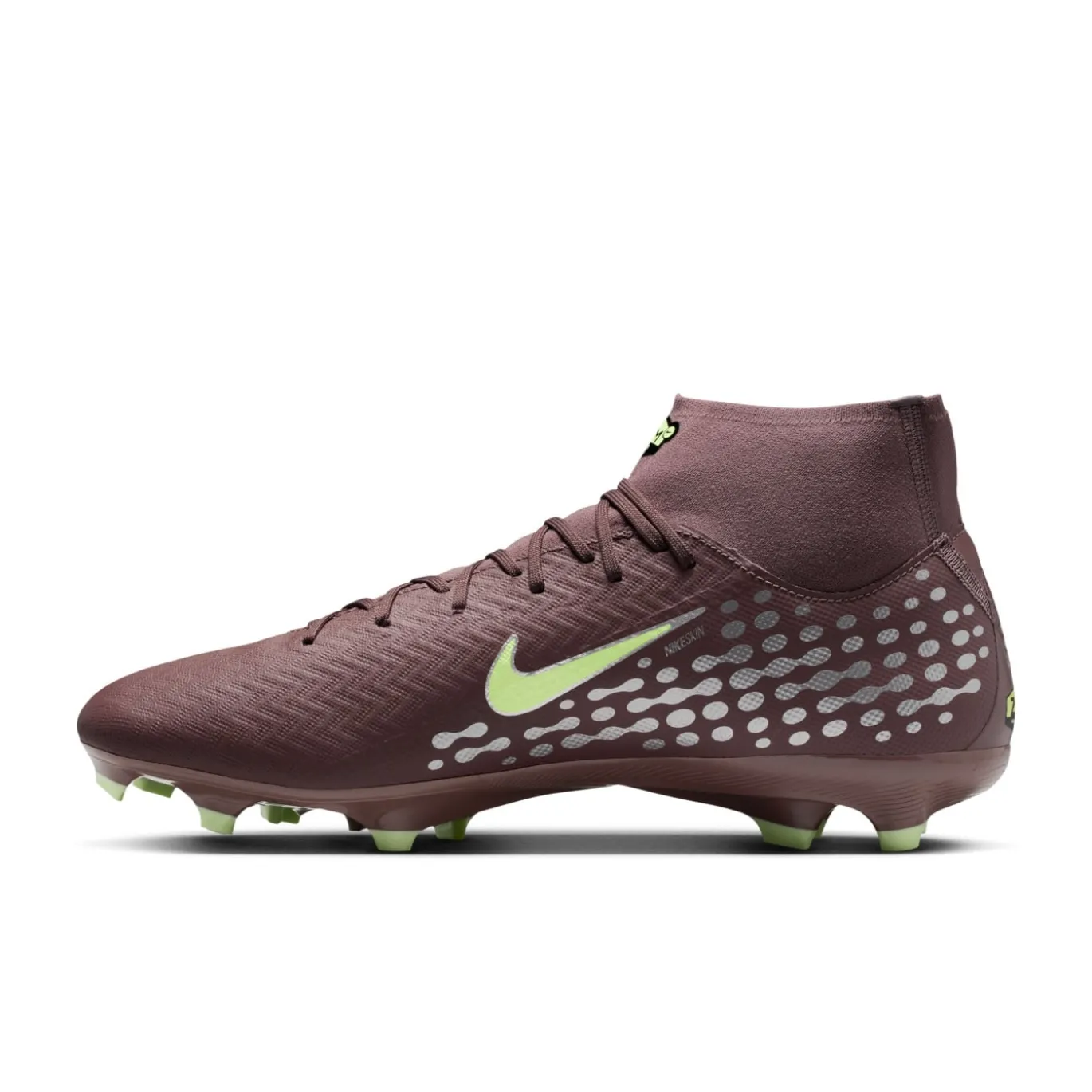 Nike Zoom Mercurial Superfly 10 Mbappé Academy Gras / Kunstgras Voetbalschoenen (MG) Bruin Neongeel Zilver
