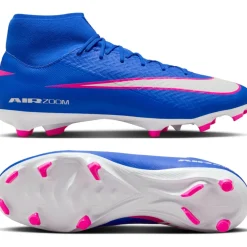 Nike Zoom Mercurial Superfly 10 Academy Gras / Kunstgras Voetbalschoenen (MG) Blauw Wit Felroze