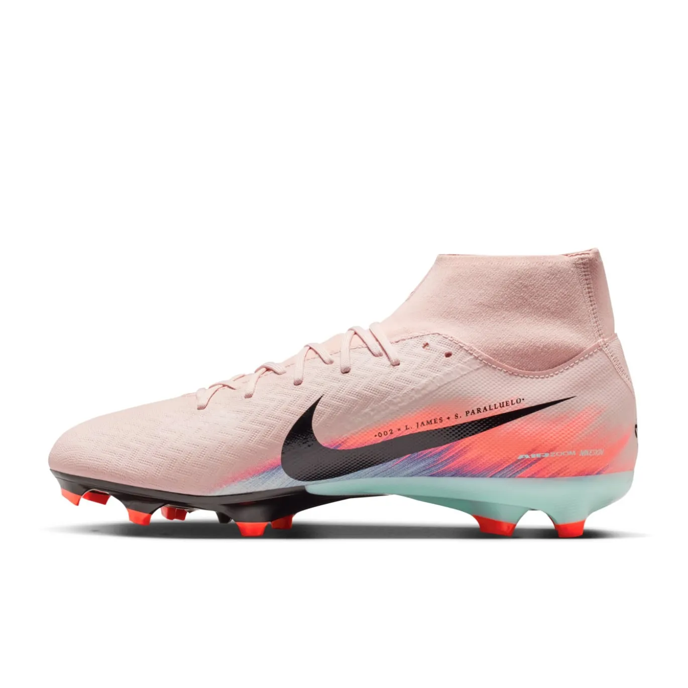 Nike Zoom Mercurial Superfly 10 Academy Gras / Kunstgras Voetbalschoenen (MG) Roze Blauw Turquoise