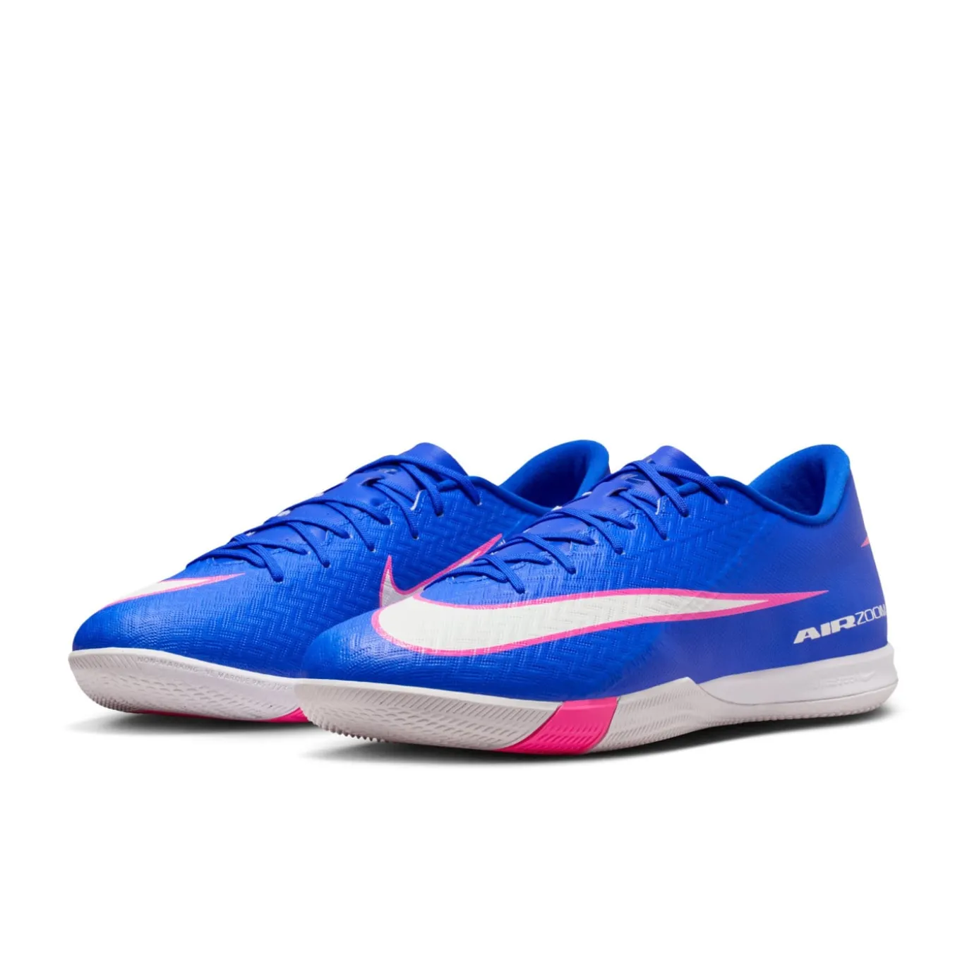 Nike Zoom Mercurial Vapor 16 Academy Zaalvoetbalschoenen (IN) Blauw Wit Felroze