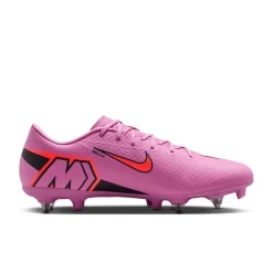 Nike Zoom Mercurial Vapor 16 Academy IJzeren-Nop Voetbalschoenen (SG) Anti-Clog Roze Felrood Lichtblauw