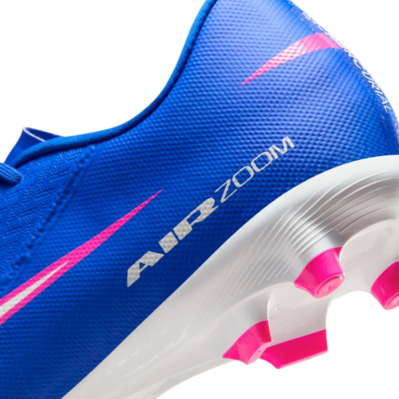 Nike Zoom Mercurial Vapor 16 Academy Gras / Kunstgras Voetbalschoenen (MG) Blauw Wit Felroze