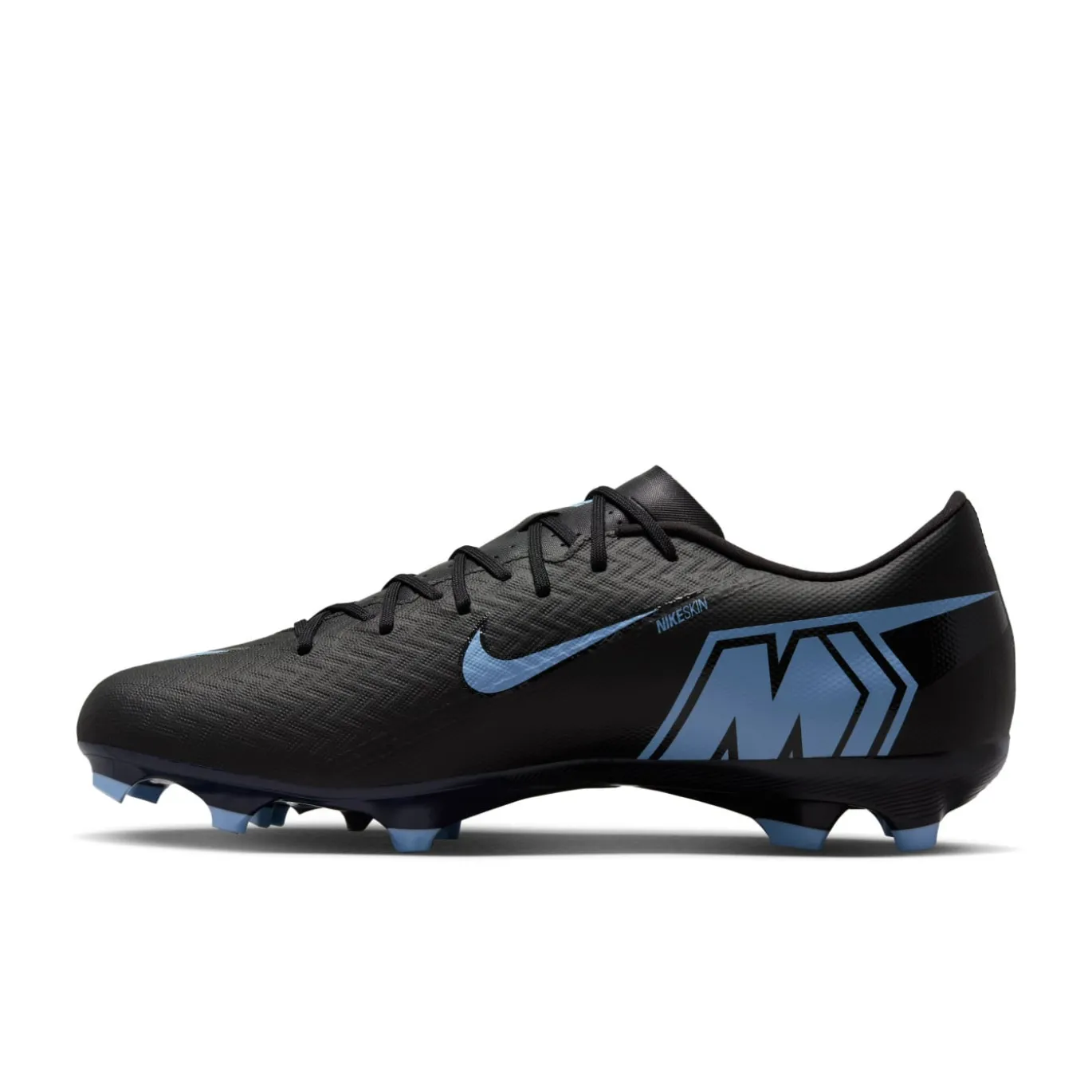 Nike Zoom Mercurial Vapor 16 Academy Gras / Kunstgras Voetbalschoenen (MG) Zwart Lichtblauw
