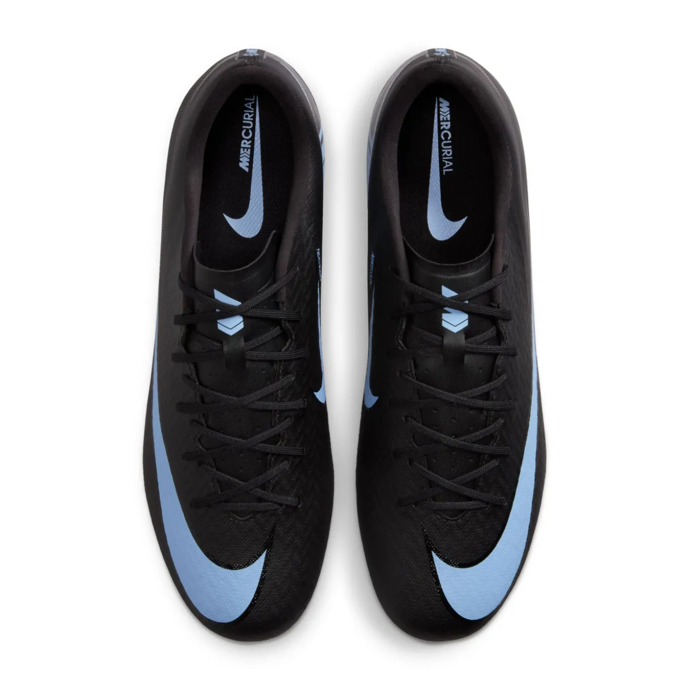 Nike Zoom Mercurial Vapor 16 Academy Gras / Kunstgras Voetbalschoenen (MG) Zwart Lichtblauw