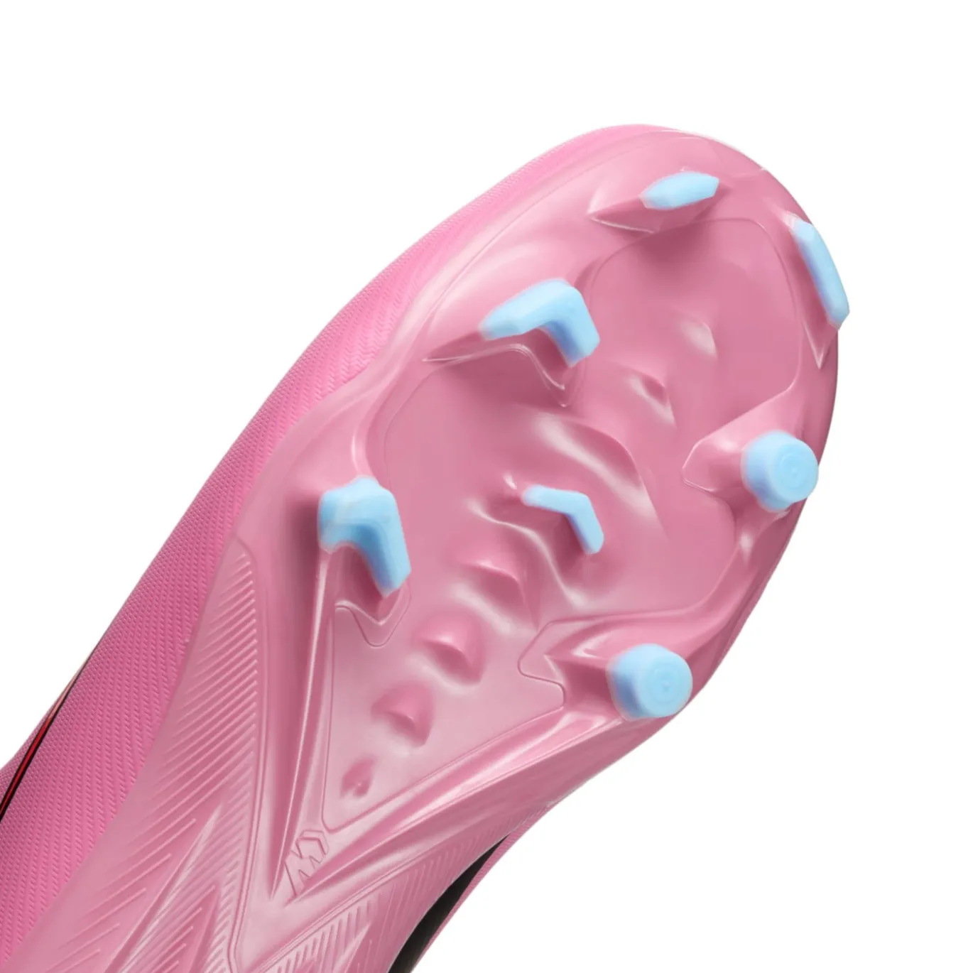 Nike Zoom Mercurial Vapor 16 Academy Gras / Kunstgras Voetbalschoenen (MG) Kids Roze Felrood Lichtblauw