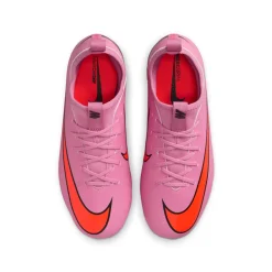 Nike Zoom Mercurial Vapor 16 Academy Gras / Kunstgras Voetbalschoenen (MG) Kids Roze Felrood Lichtblauw