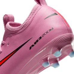 Nike Zoom Mercurial Vapor 16 Academy Gras / Kunstgras Voetbalschoenen (MG) Kids Roze Felrood Lichtblauw