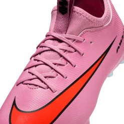 Nike Zoom Mercurial Vapor 16 Academy Gras / Kunstgras Voetbalschoenen (MG) Kids Roze Felrood Lichtblauw