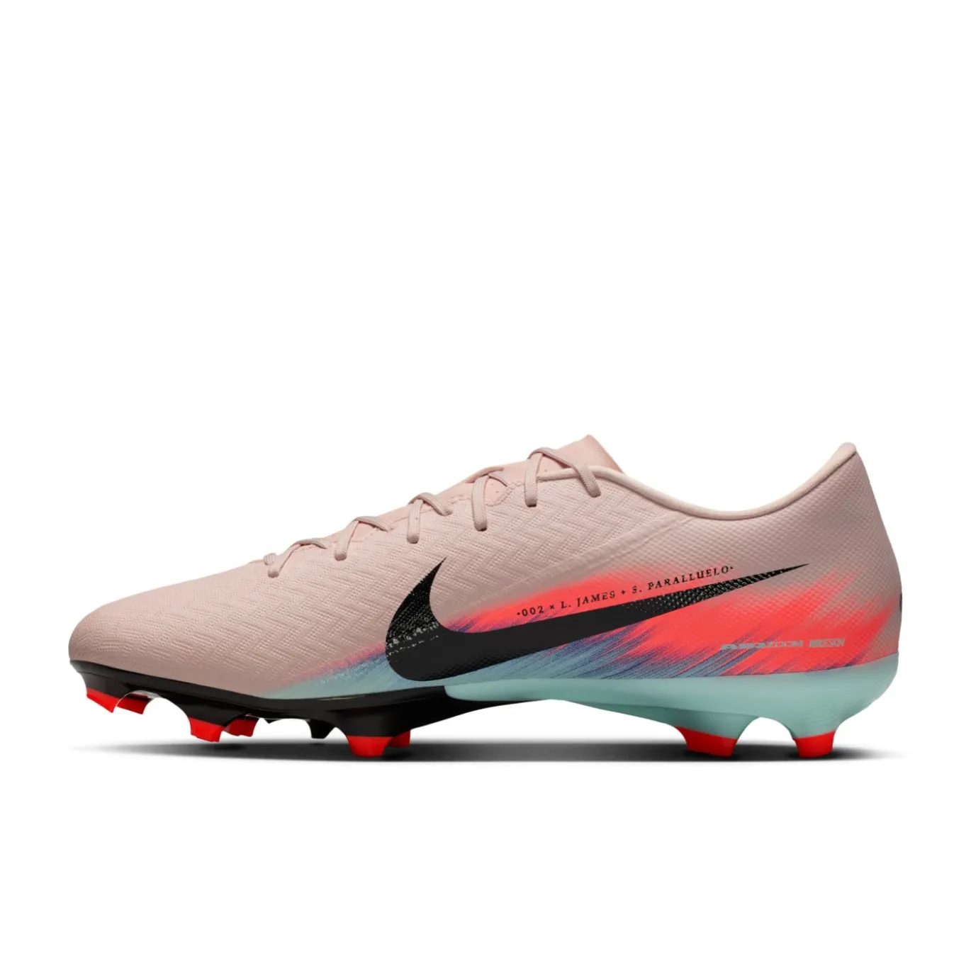 Nike Zoom Mercurial Vapor 16 Academy Gras / Kunstgras Voetbalschoenen (MG) Roze Blauw Turquoise