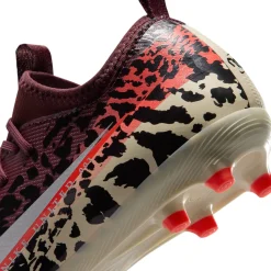 Nike Zoom Mercurial Vapor 16 Academy Gras / Kunstgras Voetbalschoenen (MG) Kids Bordeauxrood Zilver Oranje