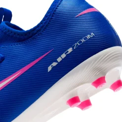 Nike Zoom Mercurial Vapor 16 Academy Gras / Kunstgras Voetbalschoenen (MG) Kids Blauw Wit Felroze