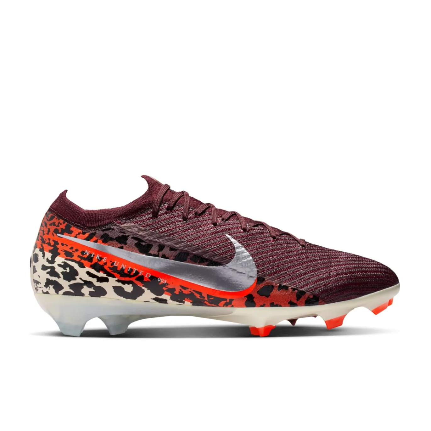 Nike Zoom Mercurial Vapor 16 Elite Gras Voetbalschoenen (FG) Bordeauxrood Zilver Oranje