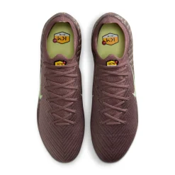 Nike Zoom Mercurial Vapor 16 MbappƩ Elite Gras Voetbalschoenen (FG) Bruin Neongeel Zilver