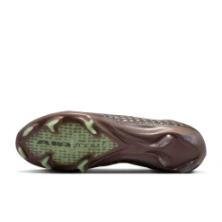 Nike Zoom Mercurial Vapor 16 Mbappé Elite Gras Voetbalschoenen (FG) Bruin Neongeel Zilver