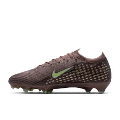 Nike Zoom Mercurial Vapor 16 Mbappé Elite Gras Voetbalschoenen (FG) Bruin Neongeel Zilver