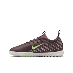 Nike Zoom Mercurial Vapor 16 Mbappé Academy Turf Voetbalschoenen (TF) Kids Bruin Neongeel Zilver