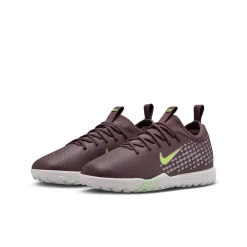Nike Zoom Mercurial Vapor 16 Mbappé Academy Turf Voetbalschoenen (TF) Kids Bruin Neongeel Zilver
