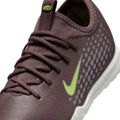 Nike Zoom Mercurial Vapor 16 Mbappé Academy Turf Voetbalschoenen (TF) Kids Bruin Neongeel Zilver