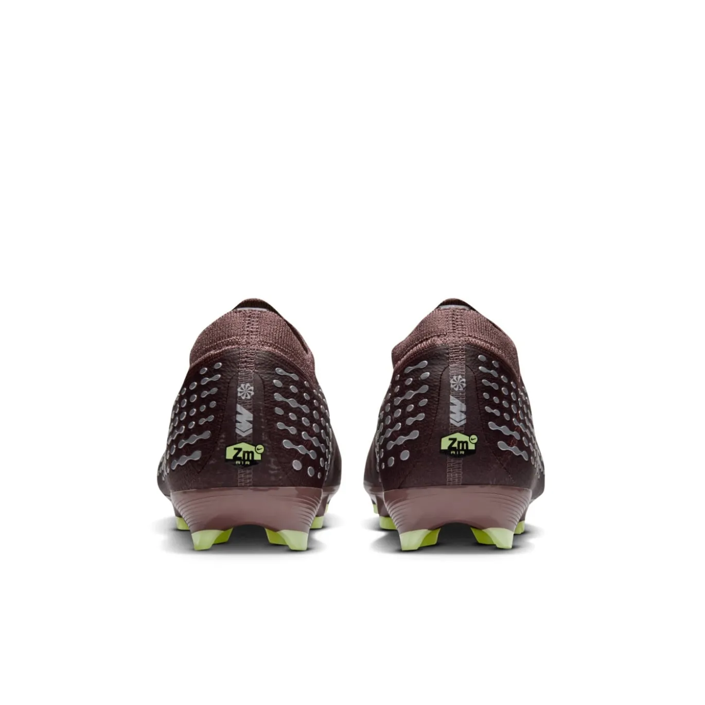 Nike Zoom Mercurial Vapor 16 Mbappé Pro Gras Voetbalschoenen (FG) Kids Bruin Neongeel Zilver