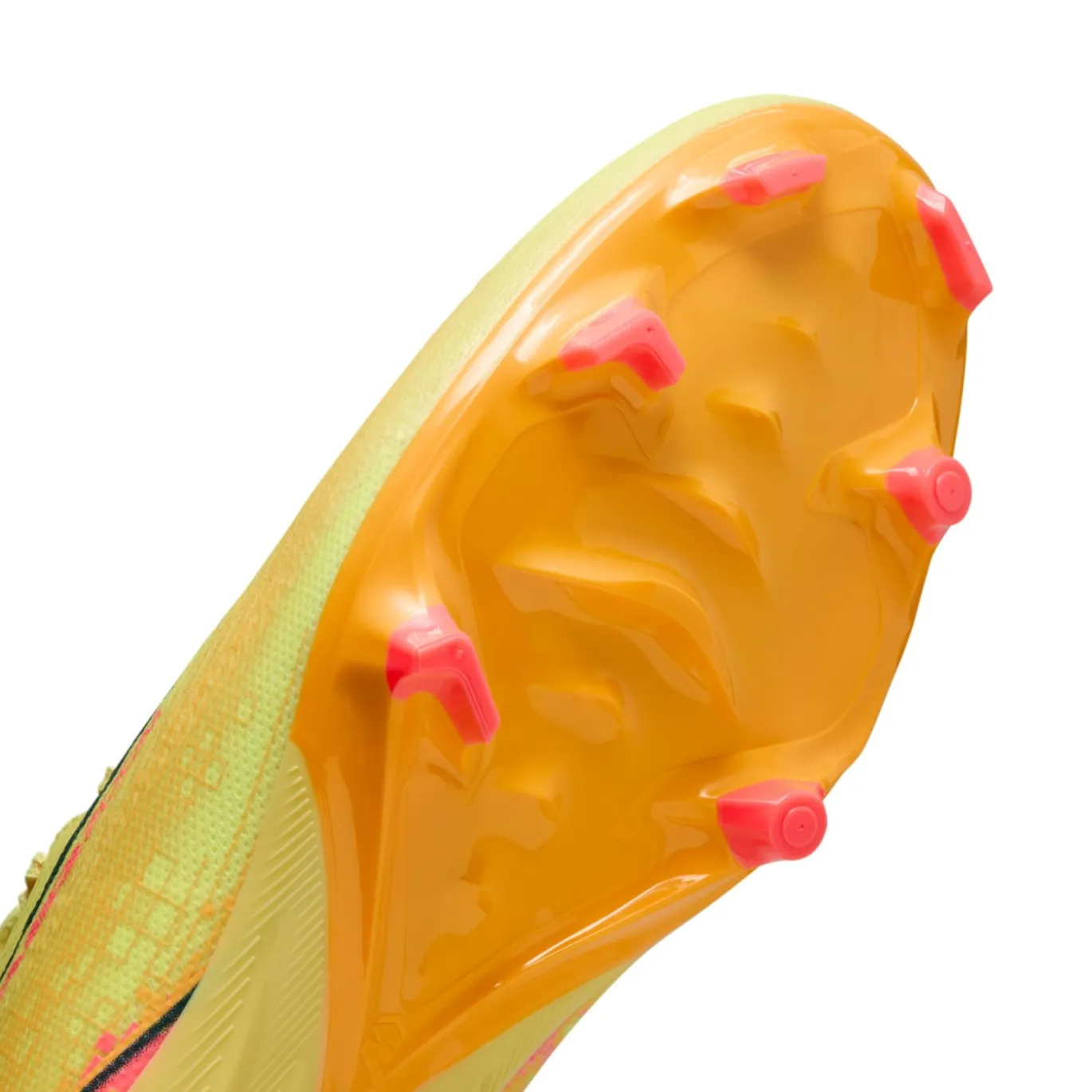 Nike Zoom Mercurial Vapor 16 Mbappé Academy Gras / Kunstgras Voetbalschoenen (MG) Geel Roze Oranje