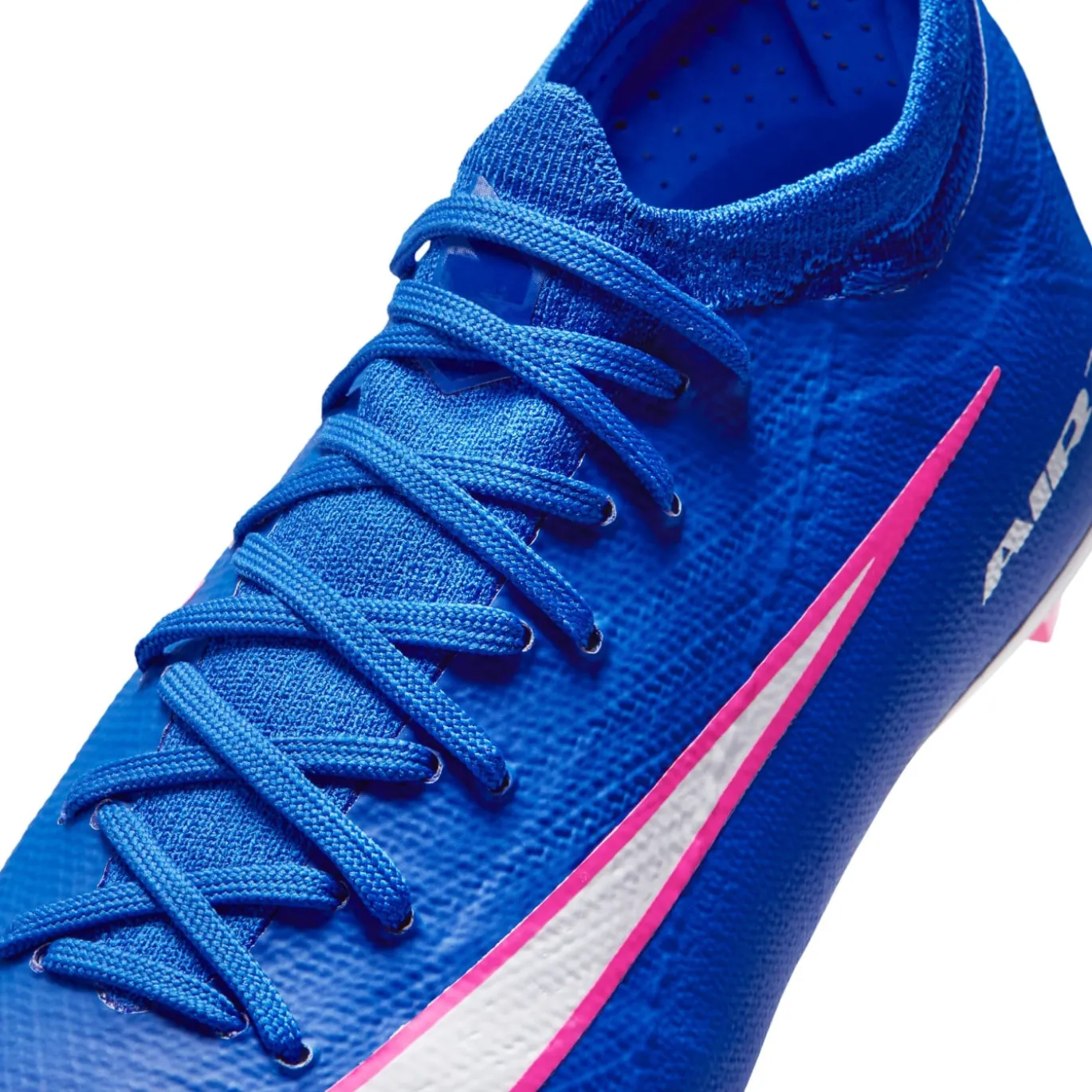 Nike Zoom Mercurial Vapor 16 Pro Gras Voetbalschoenen (FG) Kids Blauw Wit Felroze