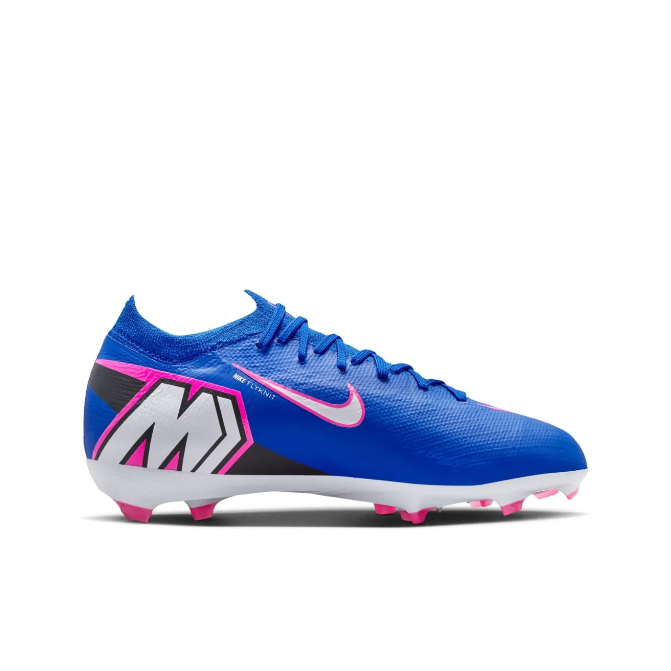Nike Zoom Mercurial Vapor 16 Pro Gras Voetbalschoenen (FG) Kids Blauw Wit Felroze