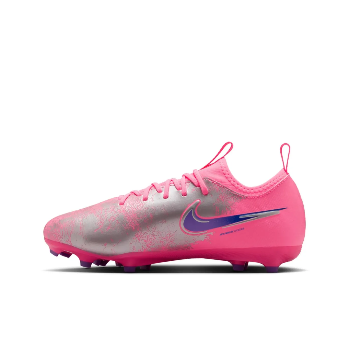 Nike Zoom Mercurial Vapor 16 Vinicius Júnior Academy Gras / Kunstgras Voetbalschoenen (MG) Kids Felroze Paars