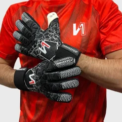 Onekeeper C-Tec Keepershandschoenen Zwart Wit Rood