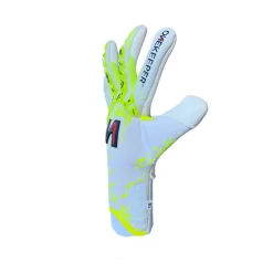 Onekeeper Iconic Keepershandschoenen Kids Wit Fluorgeel Zwart