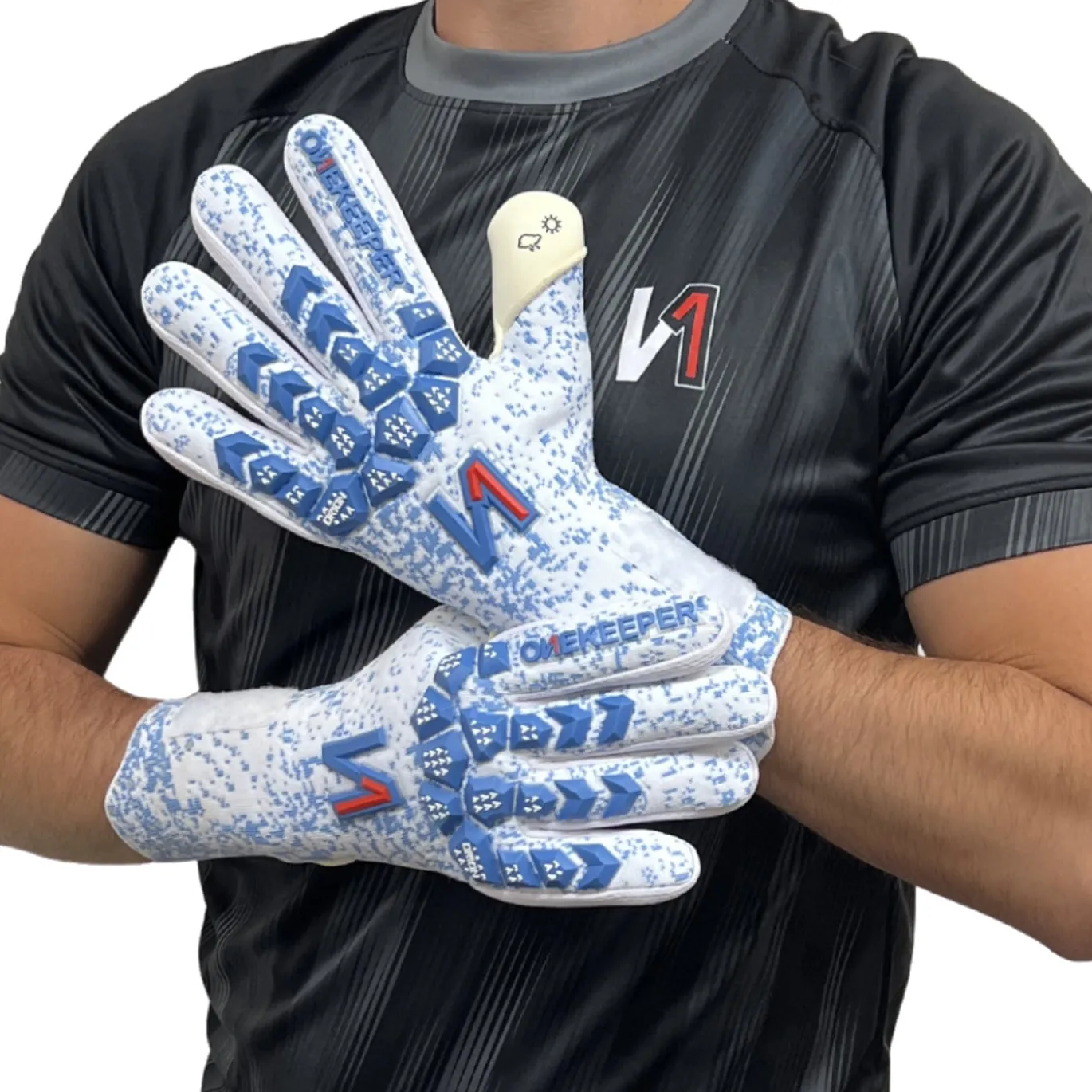 Onekeeper Orion Keepershandschoenen Wit Blauw