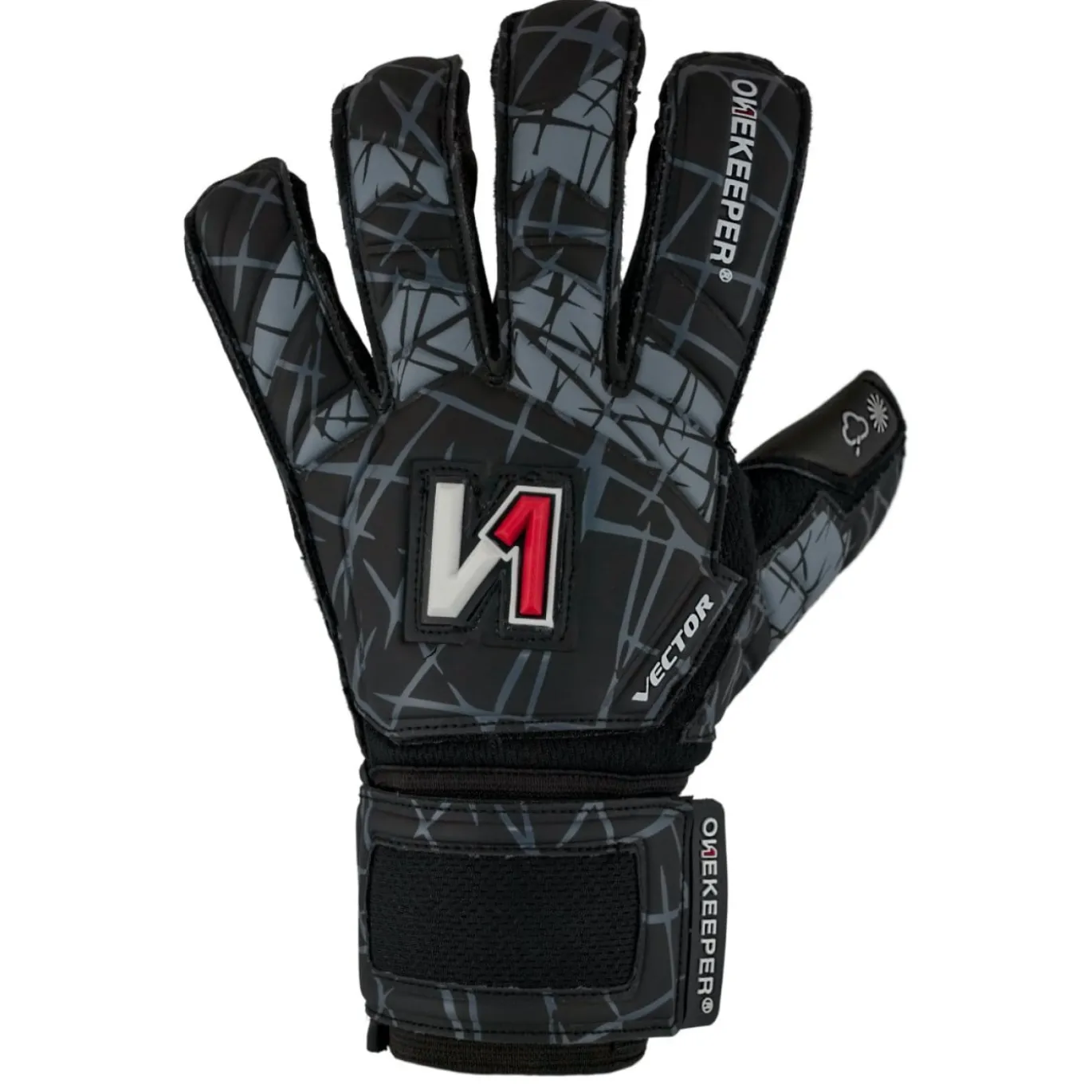 Onekeeper Vector Evolution Keepershandschoenen Kids Zwart Grijs Wit