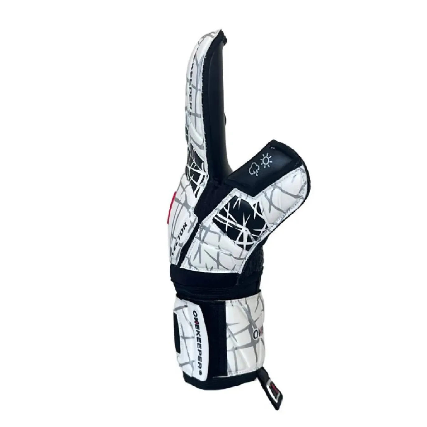 Onekeeper Vector Evolution Keepershandschoenen Kids Wit Zwart Rood