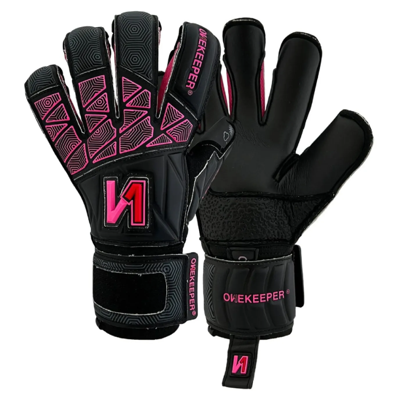 Onekeeper Vector Keepershandschoenen Kids Zwart Roze