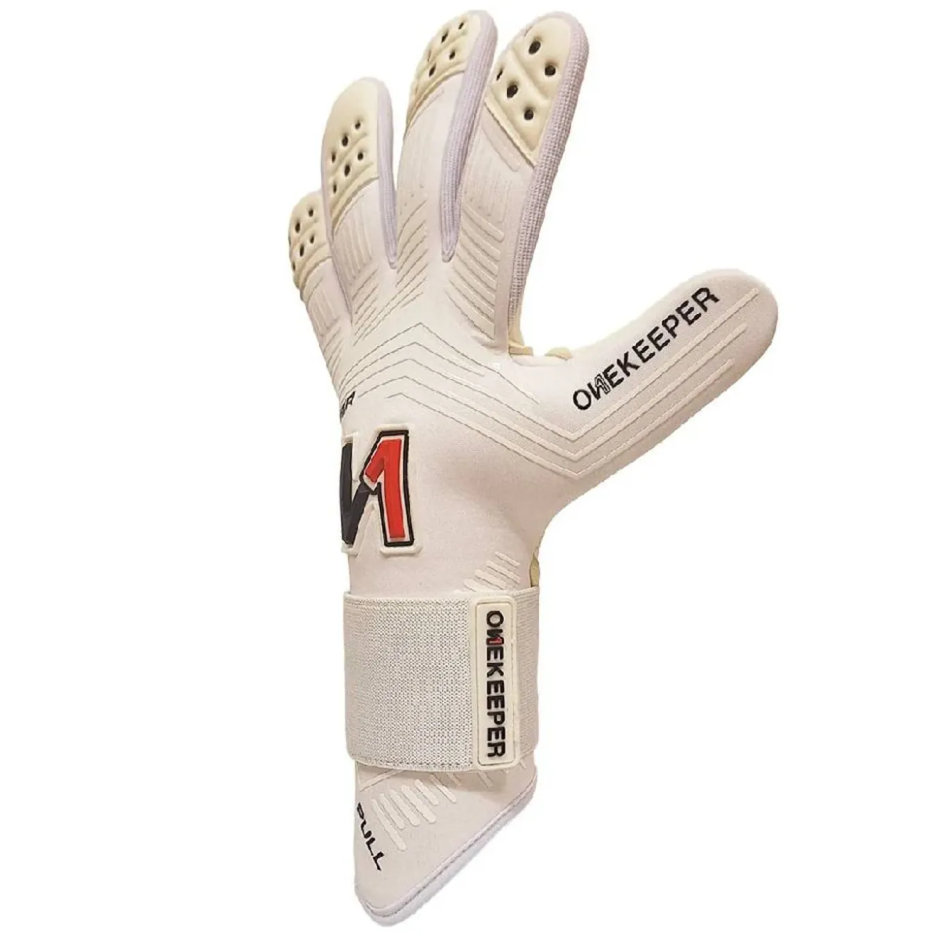 Onekeeper Viper Keepershandschoenen Wit Zwart Rood