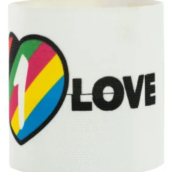 One Love Aanvoerdersband Wit Multicolor