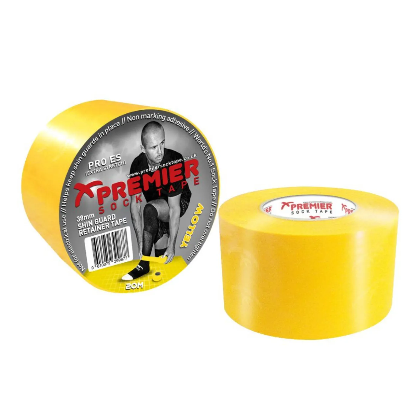 Premier Sokkentape 38mm x 20m Geel