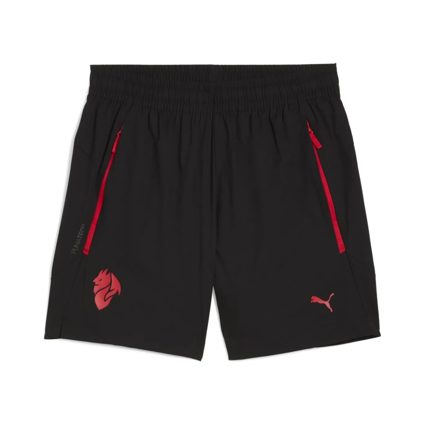 PUMA AC Milan Pumatech Broekje Woven 2025-2026 Zwart Rood